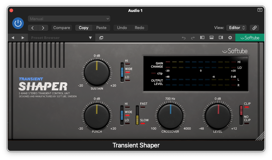 Softube Transient Shaper